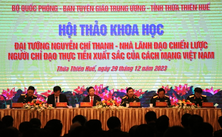 Hơn 500 đại biểu tham dự Hội thảo khoa học chủ đề "Đại tướng Nguyễn Chí Thanh - nhà lãnh đạo chiến lược, người chỉ đạo thực tiễn xuất sắc của cách mạng Việt Nam".