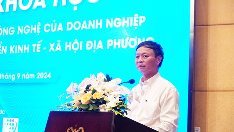 Thứ trưởng Khoa học và Công nghệ Hoàng Minh phát biểu tại hội thảo. Thứ trưởng Khoa học và Công nghệ Hoàng Minh phát biểu tại hội thảo.