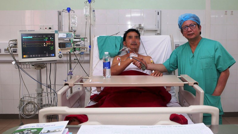 Bệnh nhân hồi phục sau ghép. (ảnh: Th. Hiển)