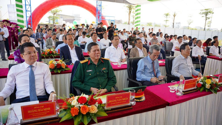 Tại lễ khởi công dự án nhà ở xã hội tại khu đô thị mới An Vân Dương.