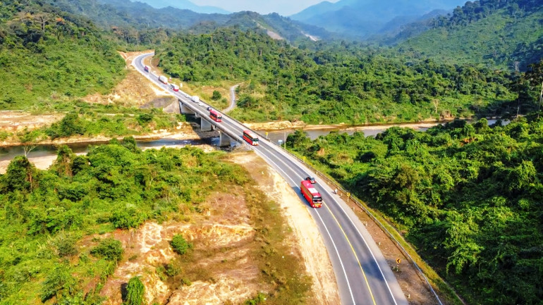 Dự án có quy mô 4 làn xe, nhằm nâng cao năng lực khai thác, giảm thiểu tai nạn giao thông. (Ảnh: CTV)