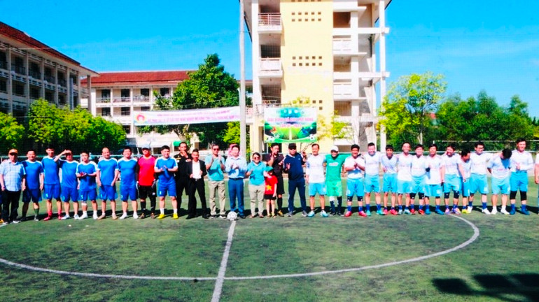 Các trận thi đấu môn bóng đá nam mở màn cho giải Giải bóng đá Hội thao ngành giáo dục nghề nghiệp mở rộng tỉnh Thừa Thiên Huế năm 2023.