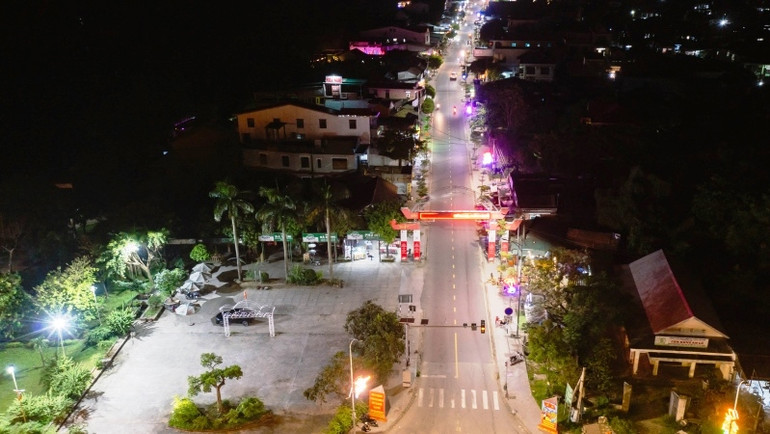 Một góc thị xã Phong Điền hôm nay.