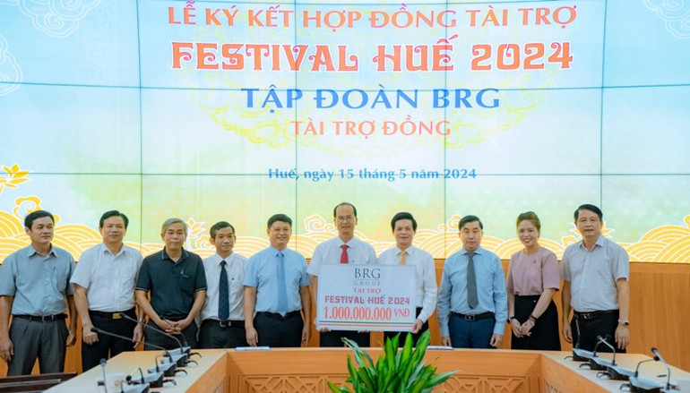 Năm nay, lần đầu tiên Tập đoàn BRG đồng hành tài trợ cho Festival Huế với danh vị “Nhà tài trợ Đồng”.