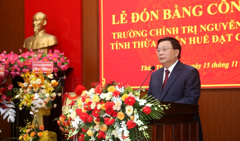 Giám đốc Học viện Chính trị quốc gia Hồ Chí Minh tin tưởng Trường Chính trị Nguyễn Chí Thanh sớm đạt chuẩn mức 2.