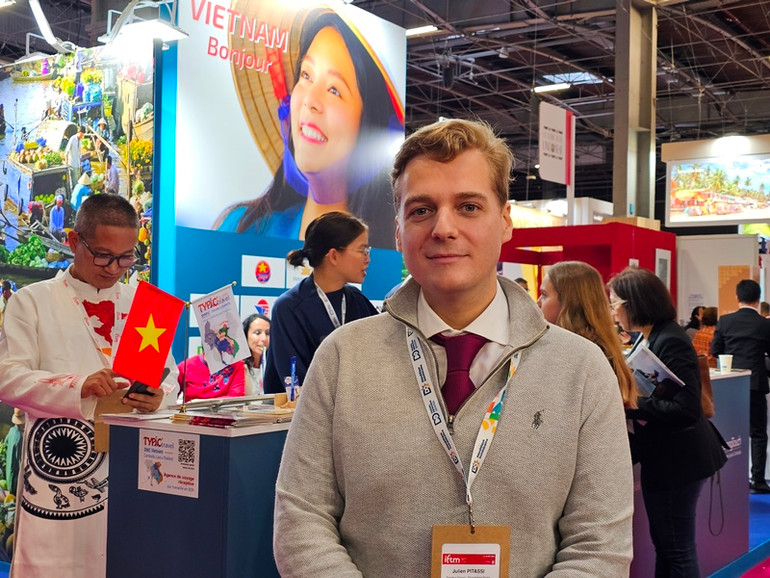 Ông Julien Pitassi cho rằng, du lịch Việt Nam sẽ có bước phát triển nhanh trong thời gian tới. (Ảnh: MINH DUY)