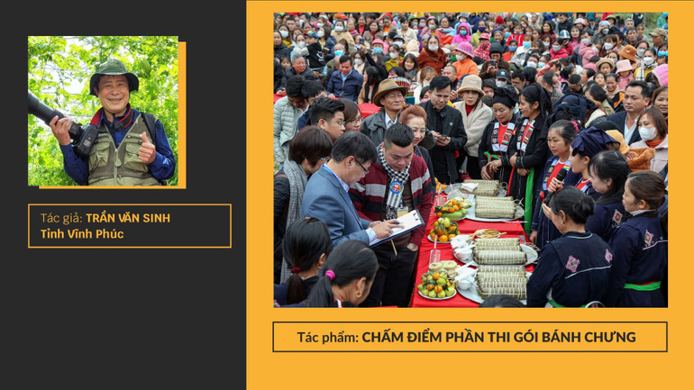 “Chấm điểm phần thi gói bánh chưng”, Trần Văn Sinh, giải Ba.