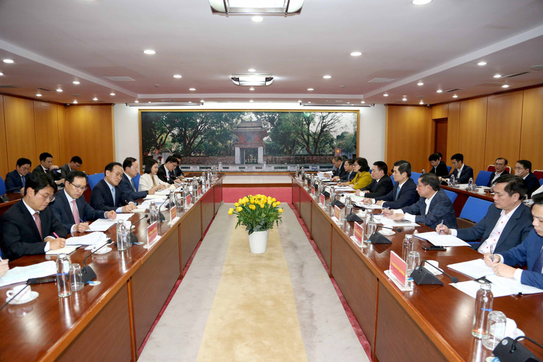 Quang cảnh buổi tiếp.