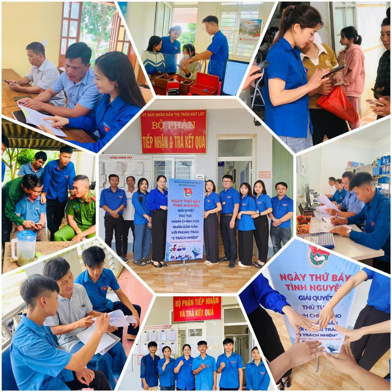 Đoàn viên, thanh niên tích cực đẩy mạnh hoạt động "Ngày thứ 7 tình nguyện giải quyết thủ tục hành chính cho nhân dân". Nguồn: Trung ương Đoàn Thanh niên Cộng sản Hồ Chí Minh