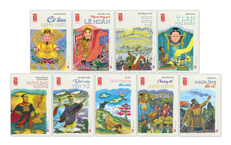 Chín ấn phẩm trong dự án xuất bản "Ngàn năm sử Việt". Chín ấn phẩm trong dự án xuất bản "Ngàn năm sử Việt".