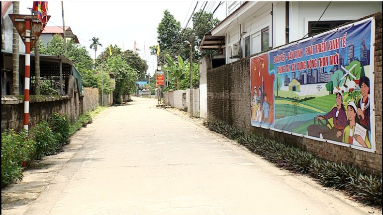 Làng quê đã "thay da đổi thịt" khi xây dựng nông thôn mới.
