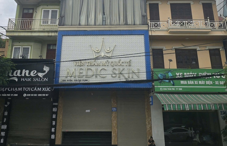 Do lỗi vi phạm MEDIC SKIN bị phạt 87 triệu đồng và đình chỉ hoạt động 4,5 tháng.