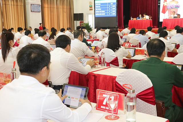 Biểu quyết các Nghị quyết.