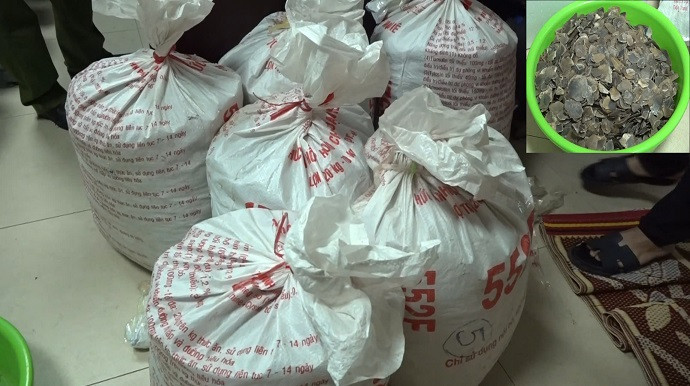 Chuyên án thu giữ 1,6 tạ vẩy tê tê cùng các tang vật khác.