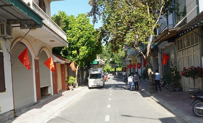 Tuyến đường ngõ 34, đường Đề Thám được nâng cấp bằng sự đóng góp của nhân dân.