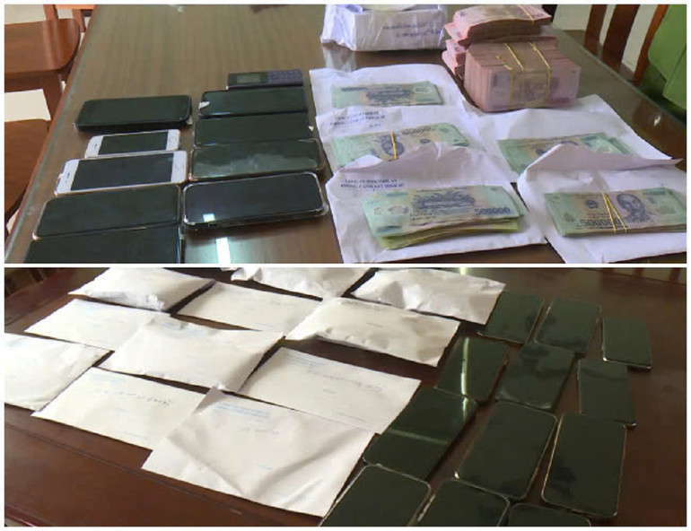 Tang vật vụ án.