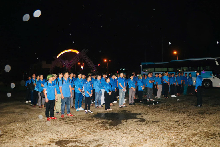 Sáng 10/9, Đội hình Thanh niên tình nguyện gồm 100 tình nguyện viên đã có mặt tại thành phố Hải Phòng.