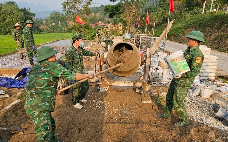 Đồn Biên phòng Nhôn Mai kết nối, vận động các nhà hảo tâm xây dựng các công trình dân sinh trên địa bàn. Đồn Biên phòng Nhôn Mai kết nối, vận động các nhà hảo tâm xây dựng các công trình dân sinh trên địa bàn.