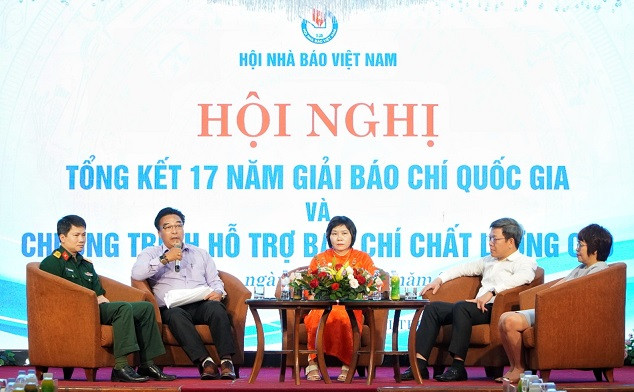 Các tham luận, ý kiến của các Hội Nhà báo tỉnh, thành phố tháo gỡ những khó khăn để đổi mới chất lượng của Giải Báo chí Quốc gia.
