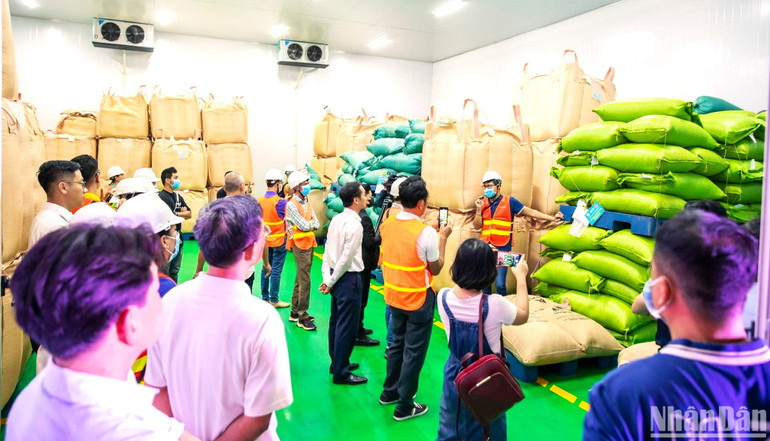 Các đơn vị, doanh nghiệp tham quan, tìm hiểu các lô hàng cà-phê đặc sản của Simexco DakLak. Các đơn vị, doanh nghiệp tham quan, tìm hiểu các lô hàng cà-phê đặc sản của Simexco DakLak.
