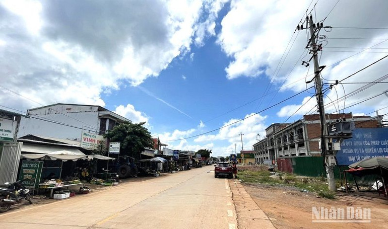 Trung tâm cụm xã Ea Rốk hôm nay.