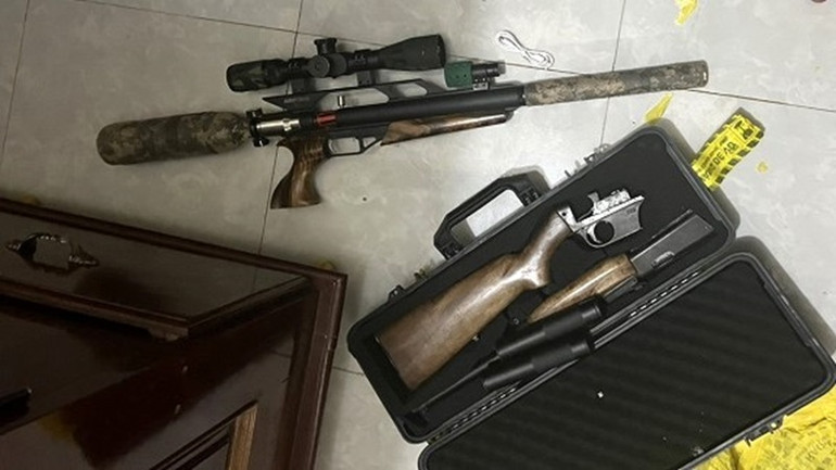 Các loại súng được đối tượng Hoàng Đình Nam mua về chế tạo lại rồi bán.