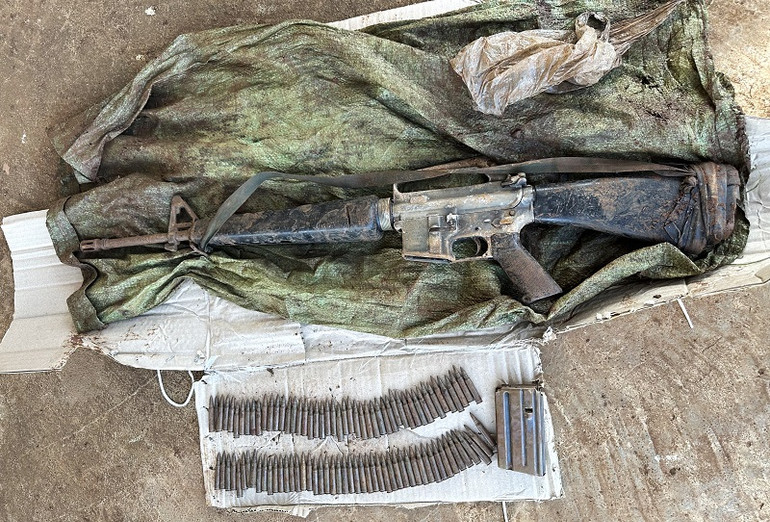 Vũ khí được lực lượng Công an thu giữ. (Ảnh: Công an cung cấp)