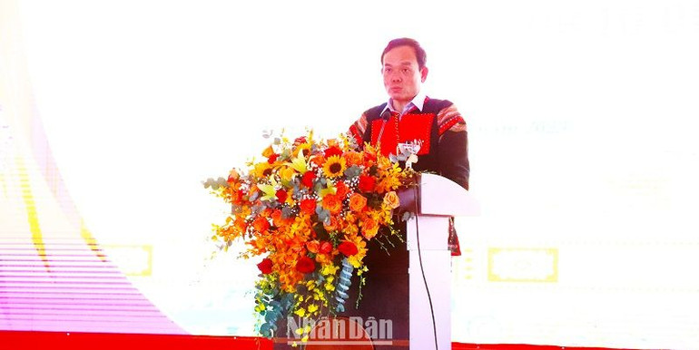 Phó Thủ tướng Trần Lưu Quang phát biểu tại ngày hội.