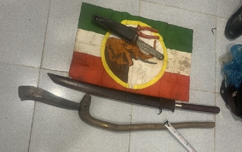 Tang vật thu giữ được từ các đối tượng. (Ảnh: Công an Đắk Lắk)