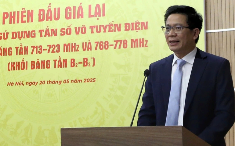 Ông Lê Văn Tuấn, Cục trưởng Tần số vô tuyến điện, Bộ Khoa học và Công nghệ. (Ảnh: DOÃN MẠNH)