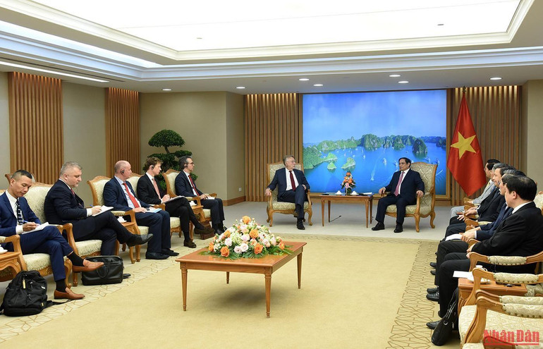 Thủ tướng bày tỏ hài lòng với những bước phát triển tích cực trong quan hệ đối tác và hợp tác toàn diện Việt Nam-EU.