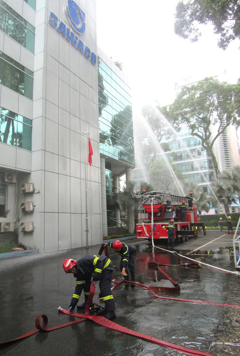 Công tác tuyên truyền, phổ biến kiến thức, kỹ năng về phòng cháy, chữa cháy và cứu nạn, cứu hộ được Tổng công ty Cấp nước Sài Gòn thường xuyên phối hợp tốt với PC07.