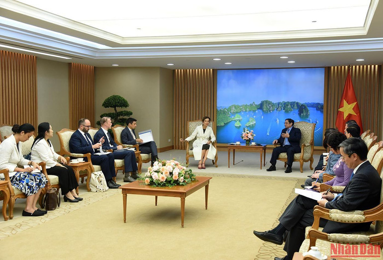 Quang cảnh buổi tiếp.