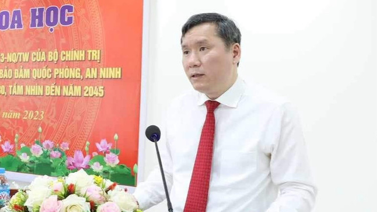 Lãnh đạo Học viện Chính trị Quốc gia Hồ Chí Minh phát biểu tại hội thảo Lãnh đạo Học viện Chính trị Quốc gia Hồ Chí Minh phát biểu tại hội thảo