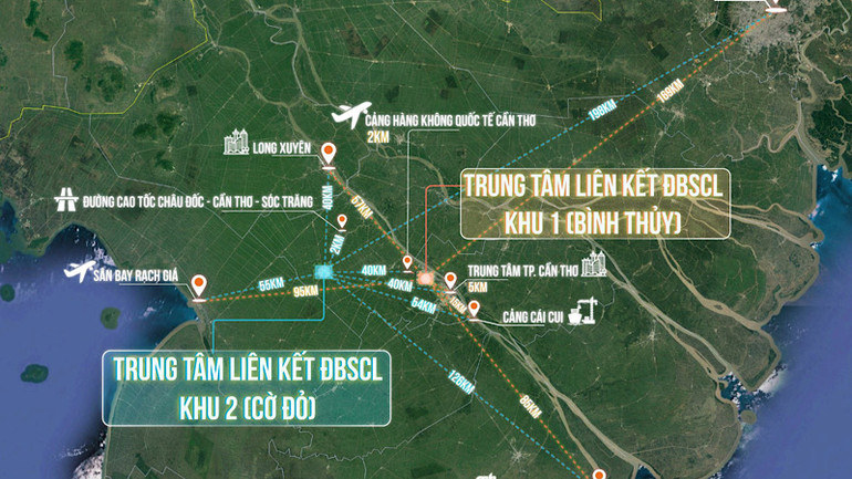 Quy hoạch Trung tâm liên kết sản xuất, chế biến, tiêu thụ nông sản vùng tại Cần Thơ.