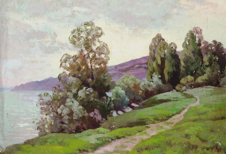 Một tác phẩm hội họa của Vua Hàm Nghi. (Ảnh: TL)