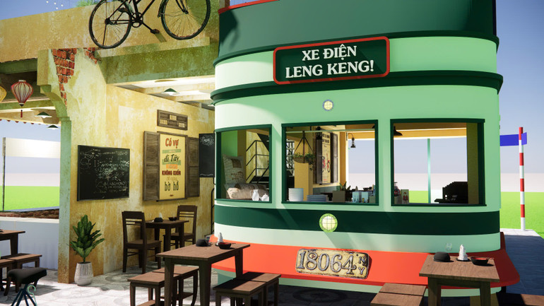 Một góc không gian Phở Hà Nội gợi nhớ nhiều hoài niệm. (Ảnh BTC)