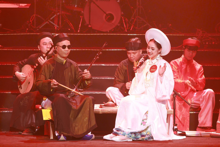 Tiết mục biểu diễn của thí sinh tại cuộc thi. Tiết mục biểu diễn của thí sinh tại cuộc thi.