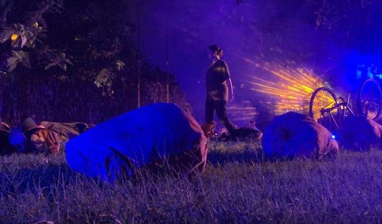 Sân khấu thực cảnh ngoài trời vở "Huyền thoại tuổi thanh xuân".