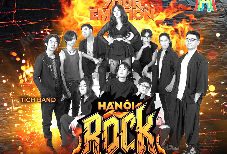 Nhóm Tích Band mang đến đêm nhạc nhiệt huyết và phong cách trẻ trung, hiện đại. (Ảnh: BTC)