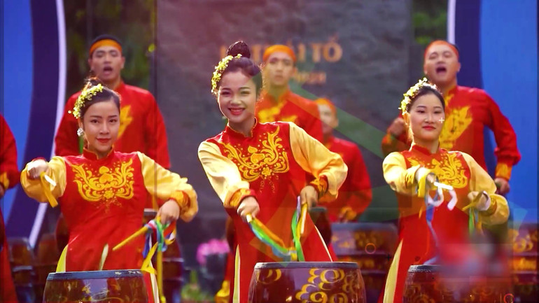 Một tiết mục biểu diễn của các nghệ sĩ trẻ trong chương trình.