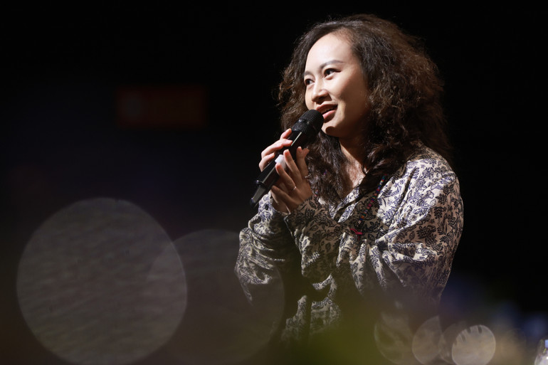 Ca sĩ Khánh Linh tại cuộc gặp gỡ báo chí về cuộc thi "Tiếng hát Hà Nội 2024". Ca sĩ Khánh Linh tại cuộc gặp gỡ báo chí về cuộc thi "Tiếng hát Hà Nội 2024".