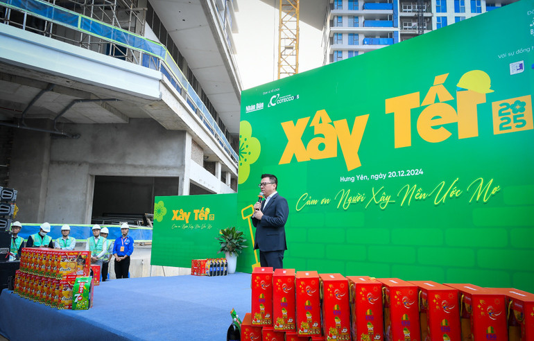 Đồng chí Lê Quốc Minh phát biểu về chương trình "Xây Tết 2025".