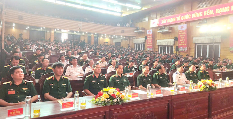 Đông đảo đại biểu tham dự hội thi. (Ảnh: ĐÌNH TĂNG)