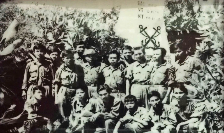 Cán bộ, chiến sĩ Trung đoàn 38 tham gia giải phóng Trường Sa năm 1975. (Ảnh: T.L)