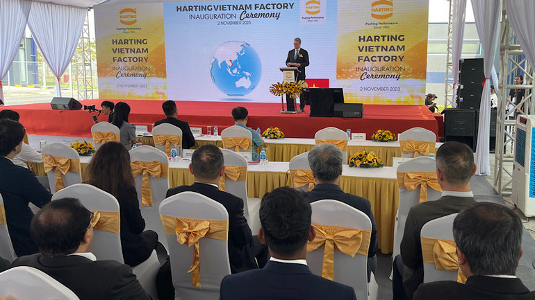 Lễ khai trương nhà máy HARTING Việt Nam tại khu công nghiệp VSIP huyện Cẩm Giàng, tỉnh Hải Dương.