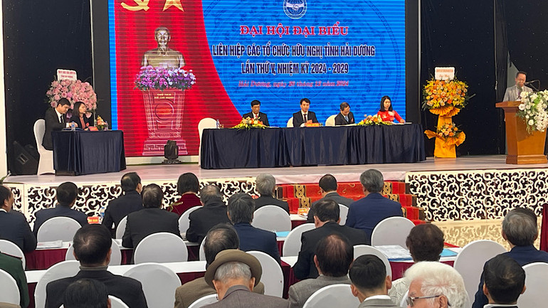 Đại hội lần thứ 5 Liên hiệp các tổ chức hữu nghị tỉnh Hải Dương. Đại hội lần thứ 5 Liên hiệp các tổ chức hữu nghị tỉnh Hải Dương.