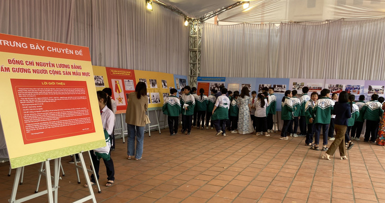 Gian trưng bày Chuyên đề về cố Phó Chủ tịch nước Nguyễn Lương Bằng.