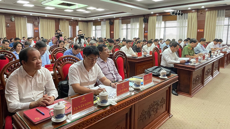 Các đại biểu tham dự Hội nghị giao ban quý 3/2023 công tác kiểm tra, giám sát và thi hành kỷ luật của Đảng.