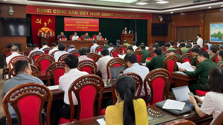 Hội nghị giao ban công tác kiểm tra, giám sát và thi hành kỷ luật của Đảng tại Hải Dương.